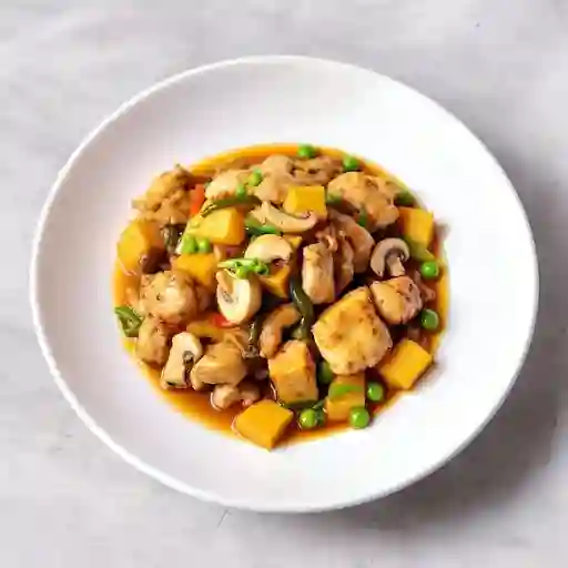 Pollo Banado Con Salsa De Ostras