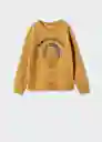 Buzo Sudadera Loud Mostaza Talla 10 Niños Mango