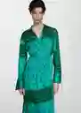 Vestido Monik Azul Talla XL Mujer Mango