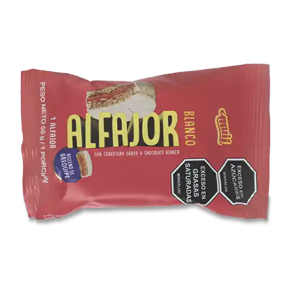 Muii Alfajor Blanco Arequipe 55 g