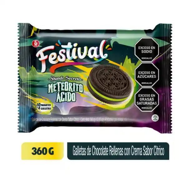 Galleta Festival Mundos Secretos 360 g x 10 Paquetes x 4 Und