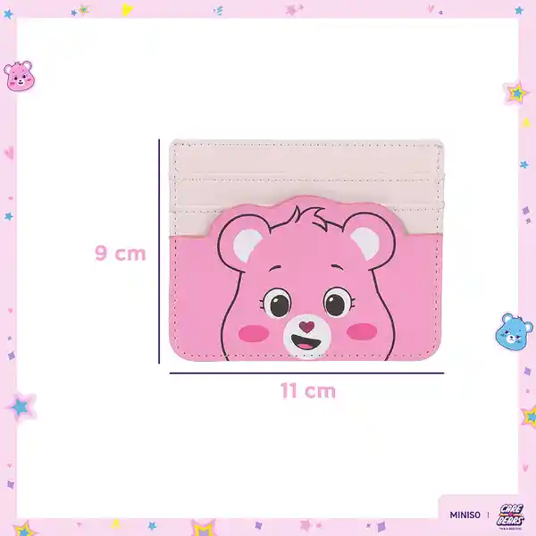 Tarjetero Colección Care Bears Rosa Miniso