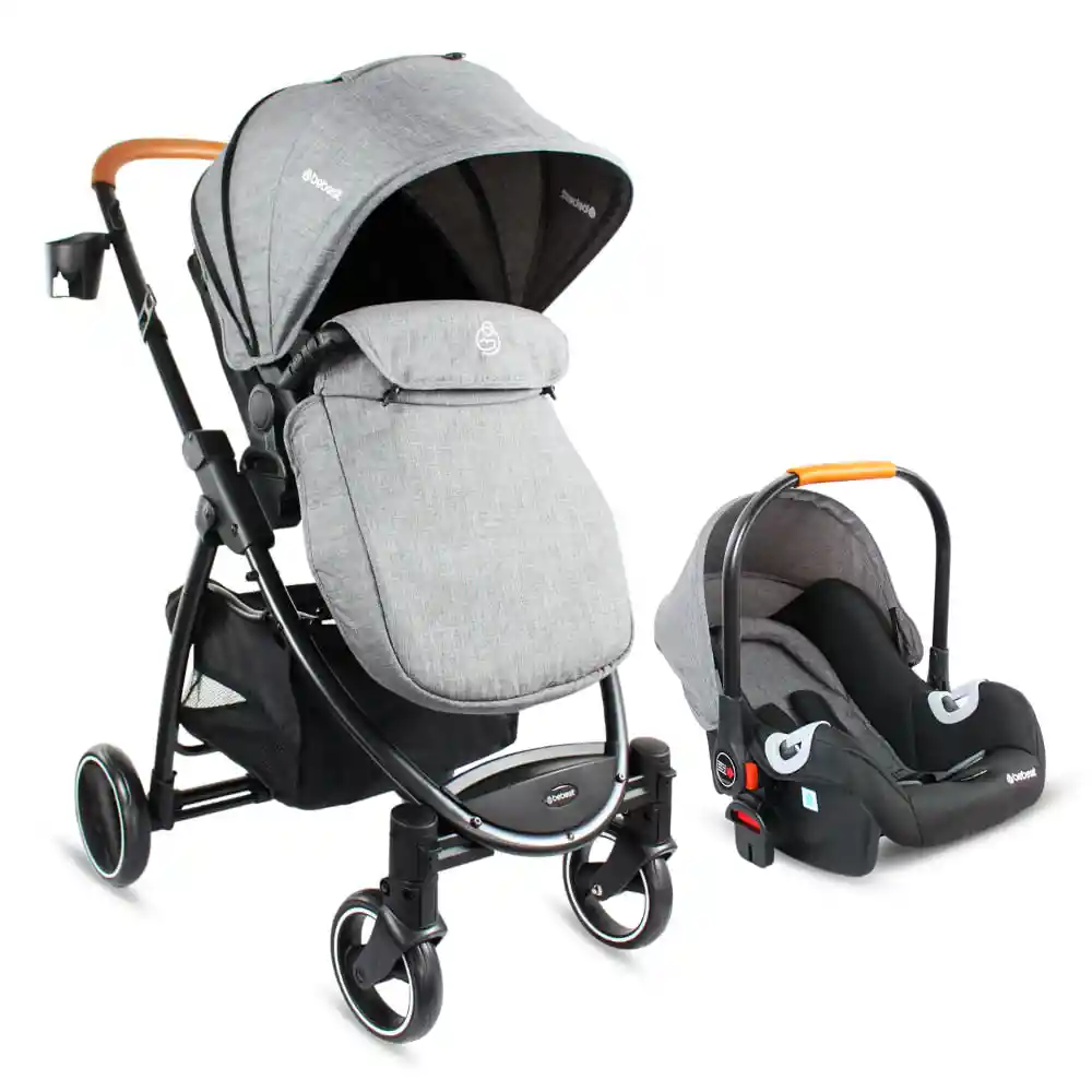 Coche Travel System Alfa Bebesit Gris