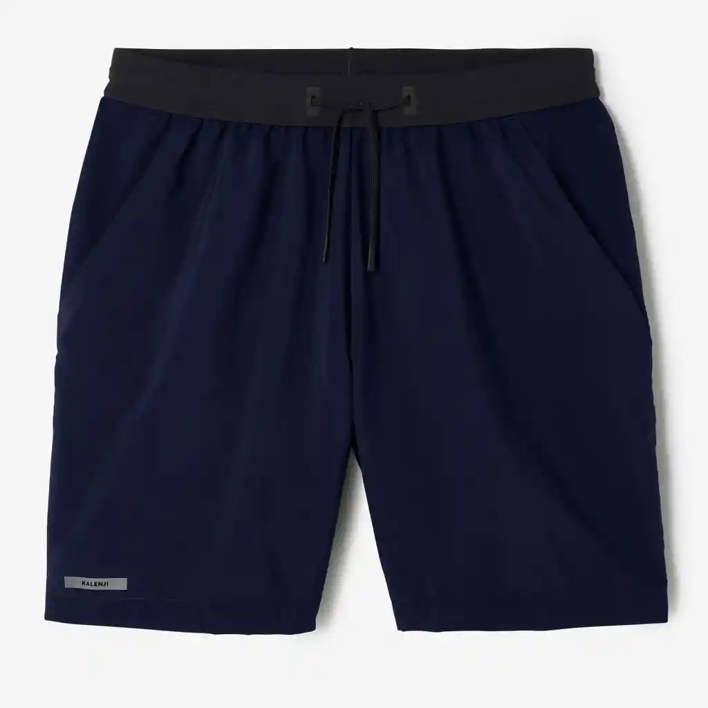 Pantaloneta de Running Run 500 Dry Para Hombre Azul/negro