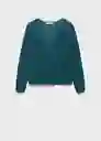 Buzo Jersey Kling Verde Talla XS Mujer Mango