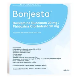 Bonjesta Doxilamina/piridoxina 20/20 Mg
