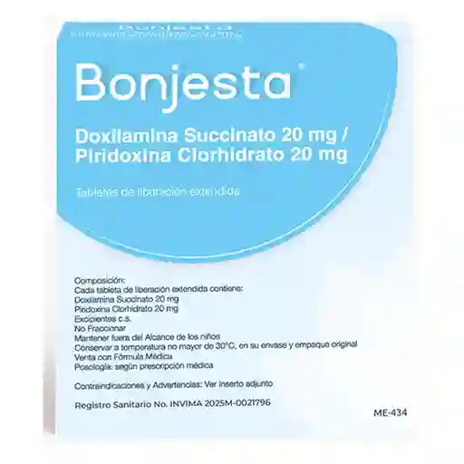Bonjesta Doxilamina/piridoxina 20/20 Mg