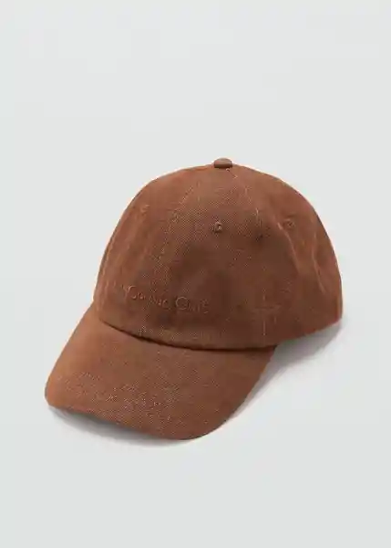 Gorra Monaco Marrón Talla 99 Mujer Mango