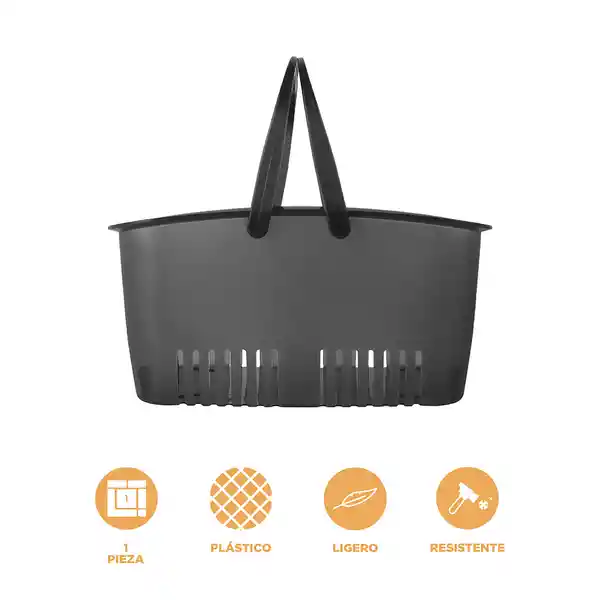 Cesta de Almacenamiento Serie Gris Miniso