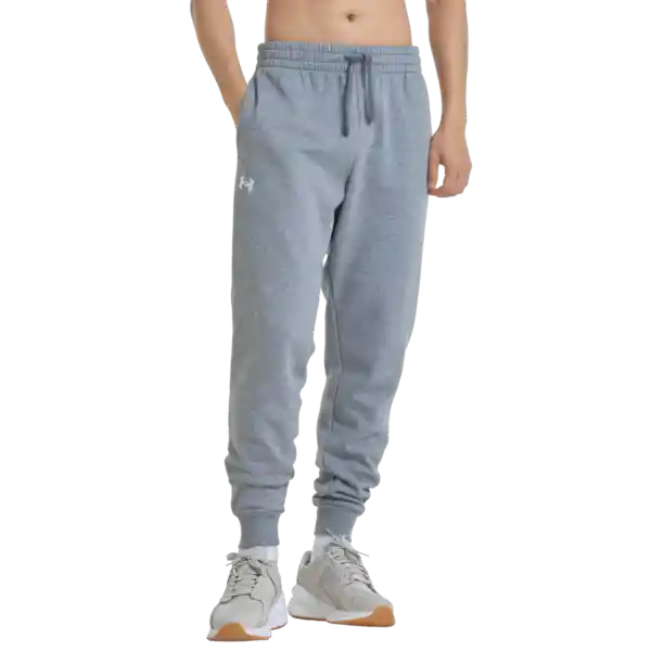 Under Armour Pantalón Rival Fleece Hombre Gris XL 1379774-025