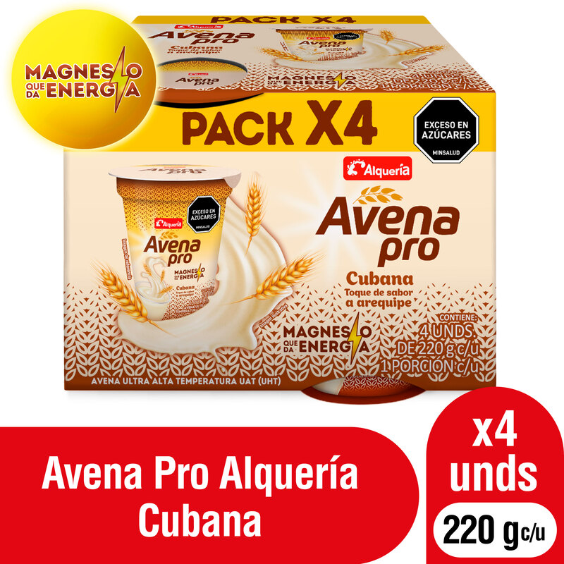 Alqueria Avena Pro Cubana Vaso 880 g