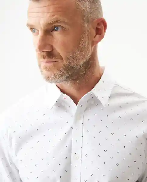 Camisa Premium Miniprint Blanco 0 Claro Talla XL Chevignon