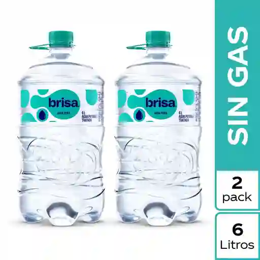 2 x Agua Brisa Sin Gas Bidón 6 L