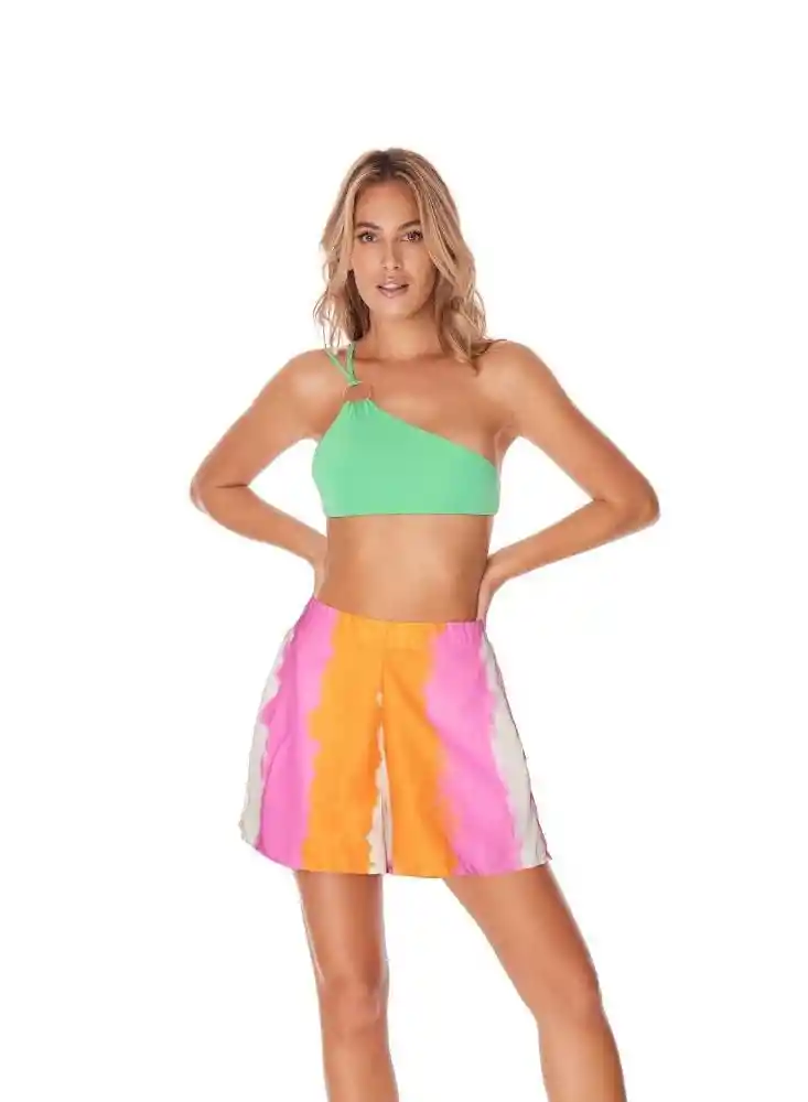 Short Mujer S-naranja