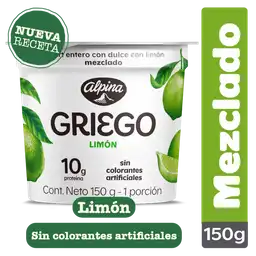 Alpina Yogurt Griego con Dulce de Limón Mezclado