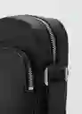 Bolso Park Negro Talla 99 Hombre Mango