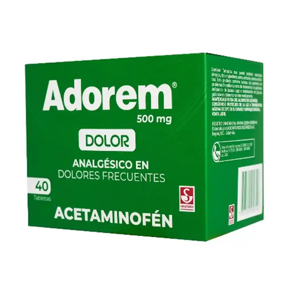 Adorem Acetaminofen 500 Mg