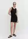 Vestido Hernan Negro Talla M Mujer Mango