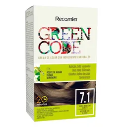 Green Code Crema de Color Rubio Mediano Cenizo 