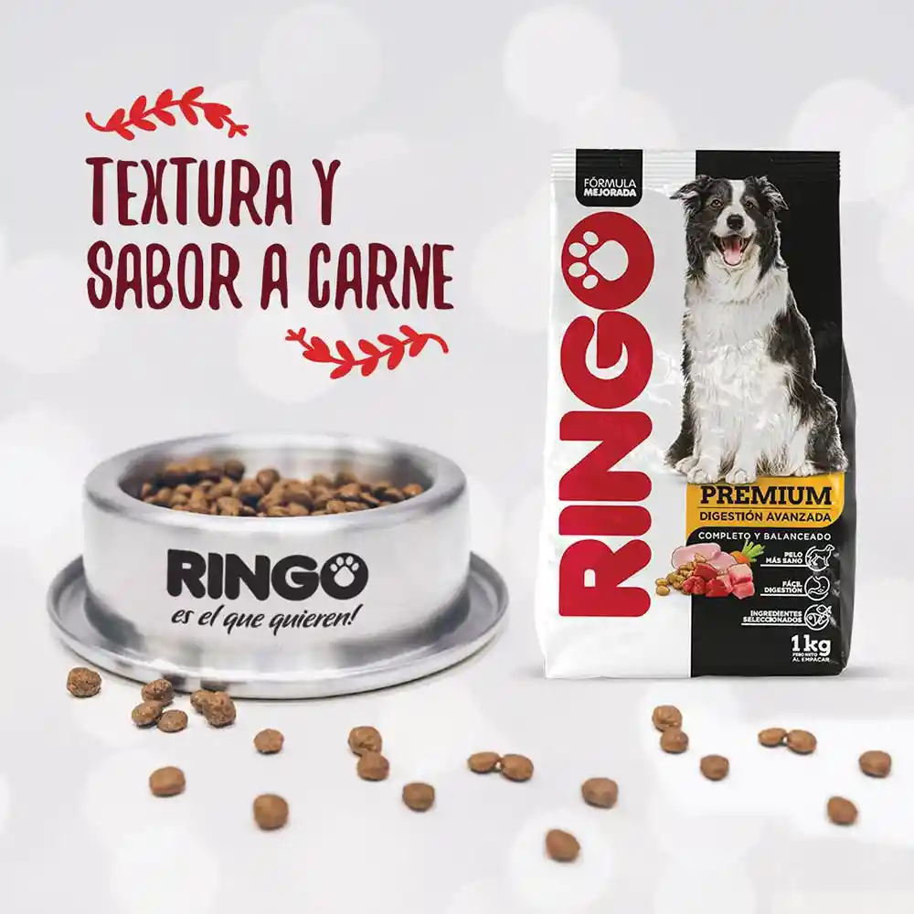 Ringo Alimento Premium para Perros Adultos Digestión Avanzada