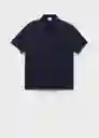 Camiseta Polo Bon Navy Talla XS Hombre Mango