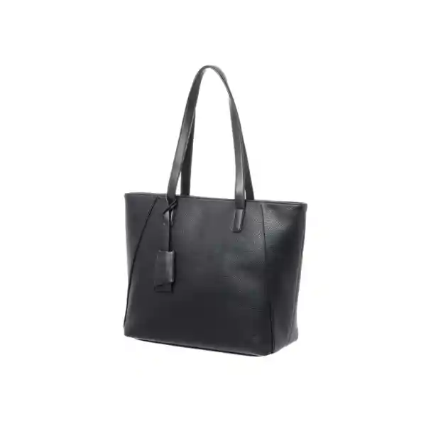 Bolso Clásico Tipo Piel Texturizado Negro Miniso