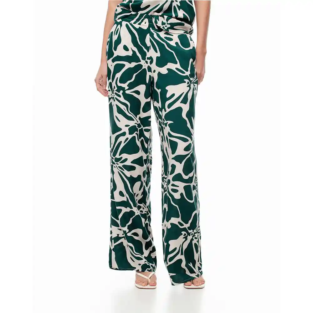 Pantalon Tiro Medio en Viscosa Femenino Lilenis Gef Talla Xl