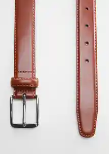 Cinturón Básico Cuero Talla 91 Hombre Mango