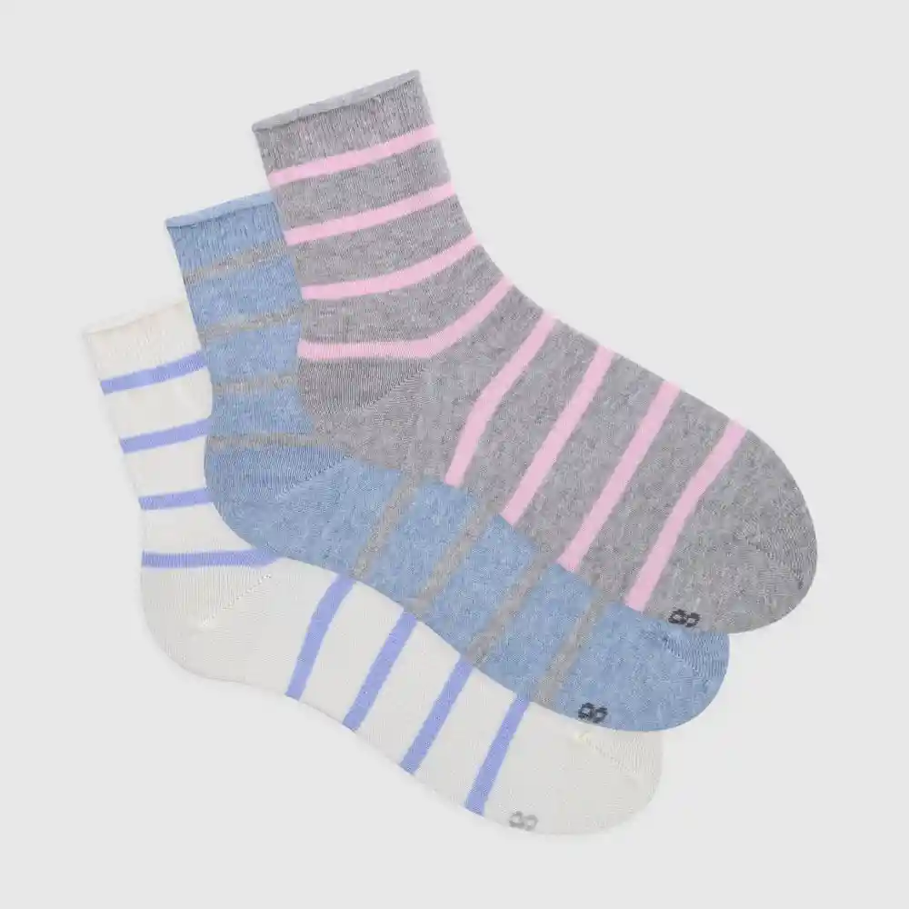 Medias Casuales Largo Para Hombres Shangai X3 Galax Talla 10-12