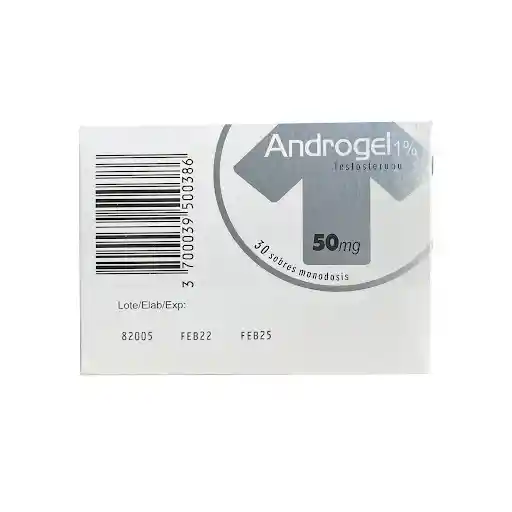 Androgel Biopas 1 50 Mg Gel 30 Sbs A Pae
