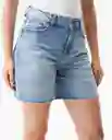 Short Medio Femenino Azul Francés Medio Talla 10 Chevignon