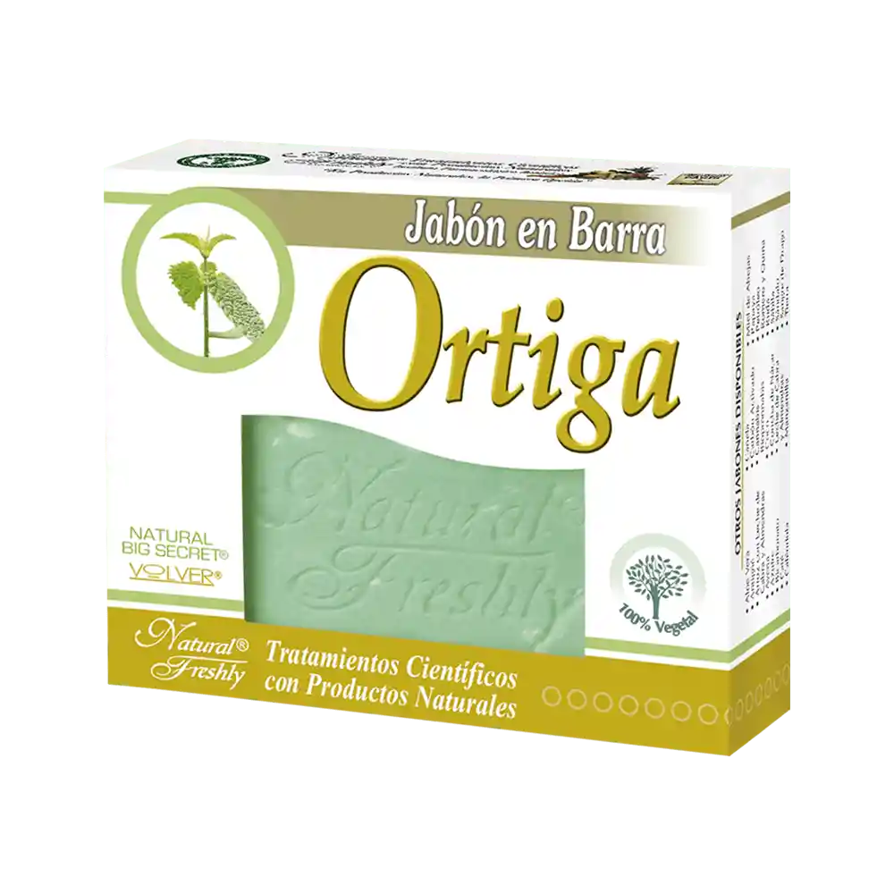 Natural Freshly Jabón de Ortiga en Barra