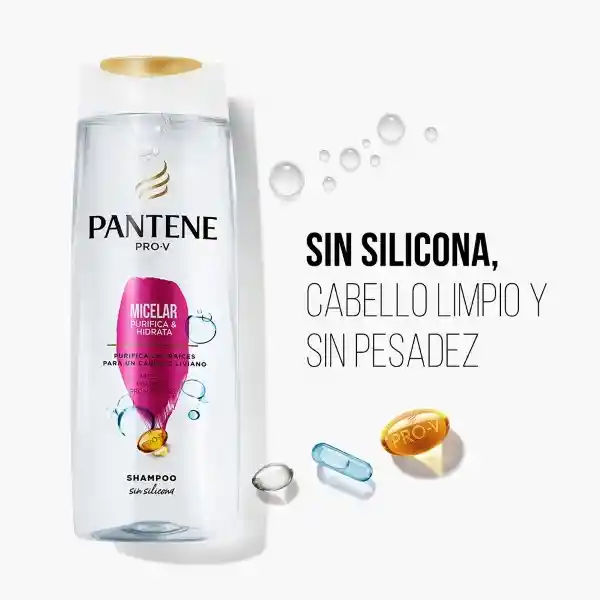 Pantene Pro-V Micelar Shampoo 400ml+Acondicionador 400ml