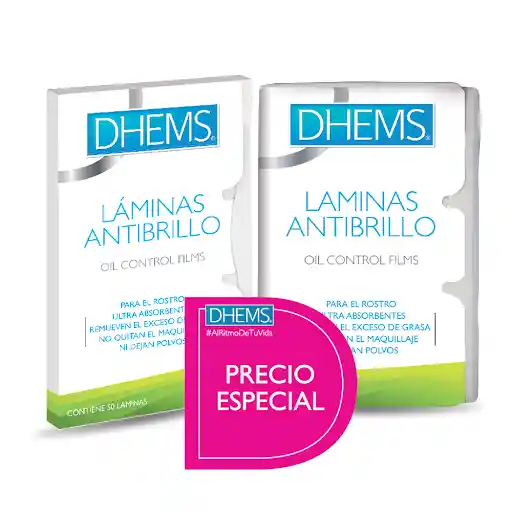 Dhems Laminas Antibrillo para el Rostro 