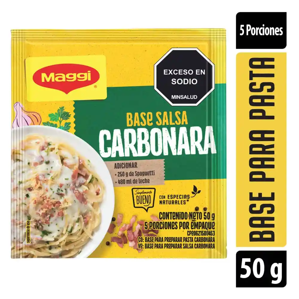DELICIAS Pasta Carbonara Sobre 24x50g