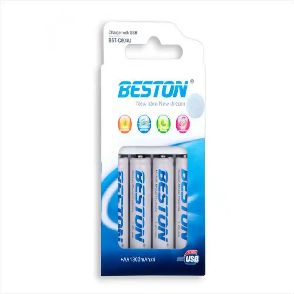 Beston Cargador Bst C804U Baterias Aa