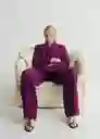 Pantalón Anna Fucsia Talla 36 Mujer Mango