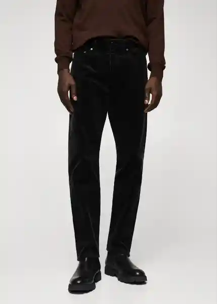 Pantalón Noah Negro Talla 46 Hombre Mango