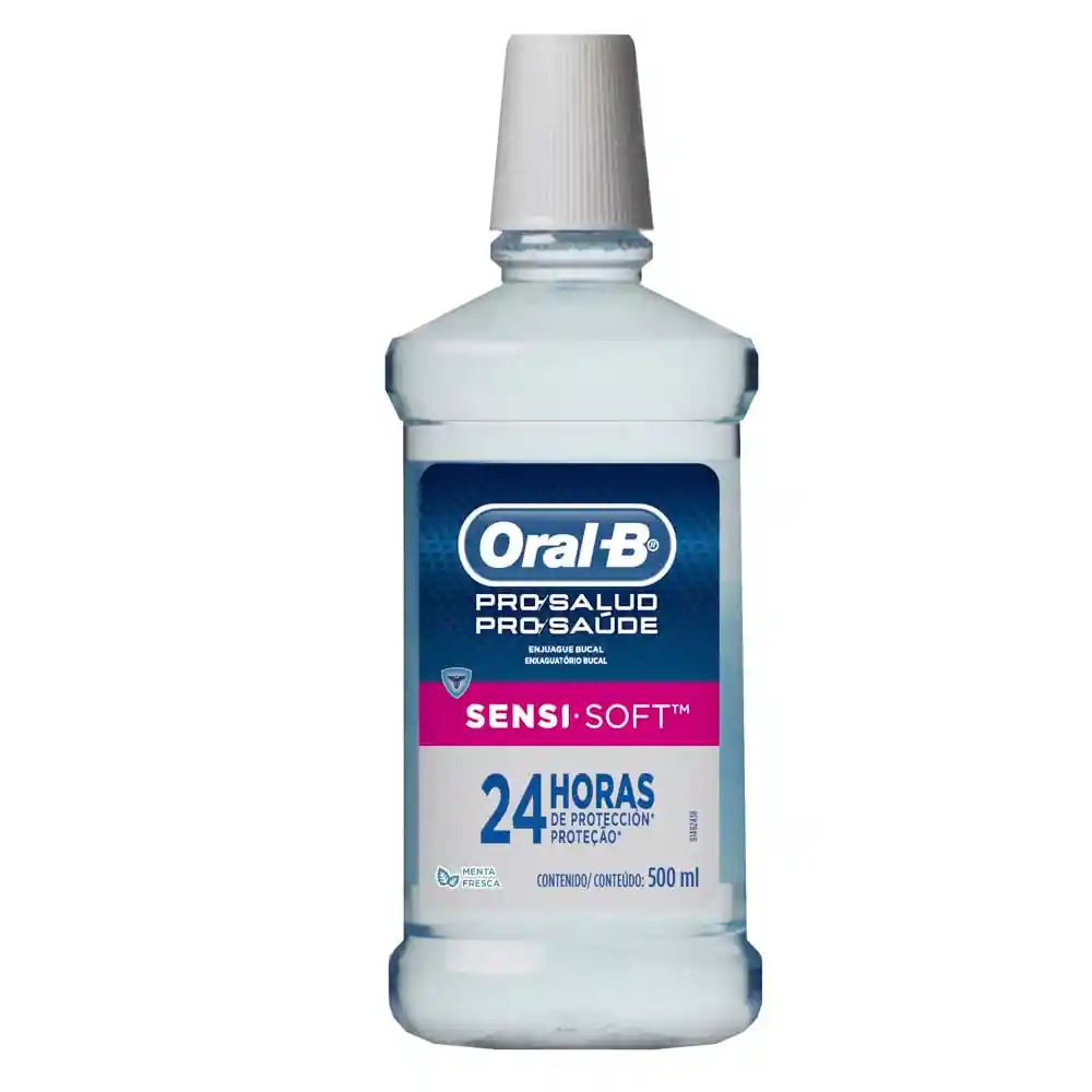 Oral-B Enjuague Bucal Pro-Salud Sensi Soft Menta Fresca