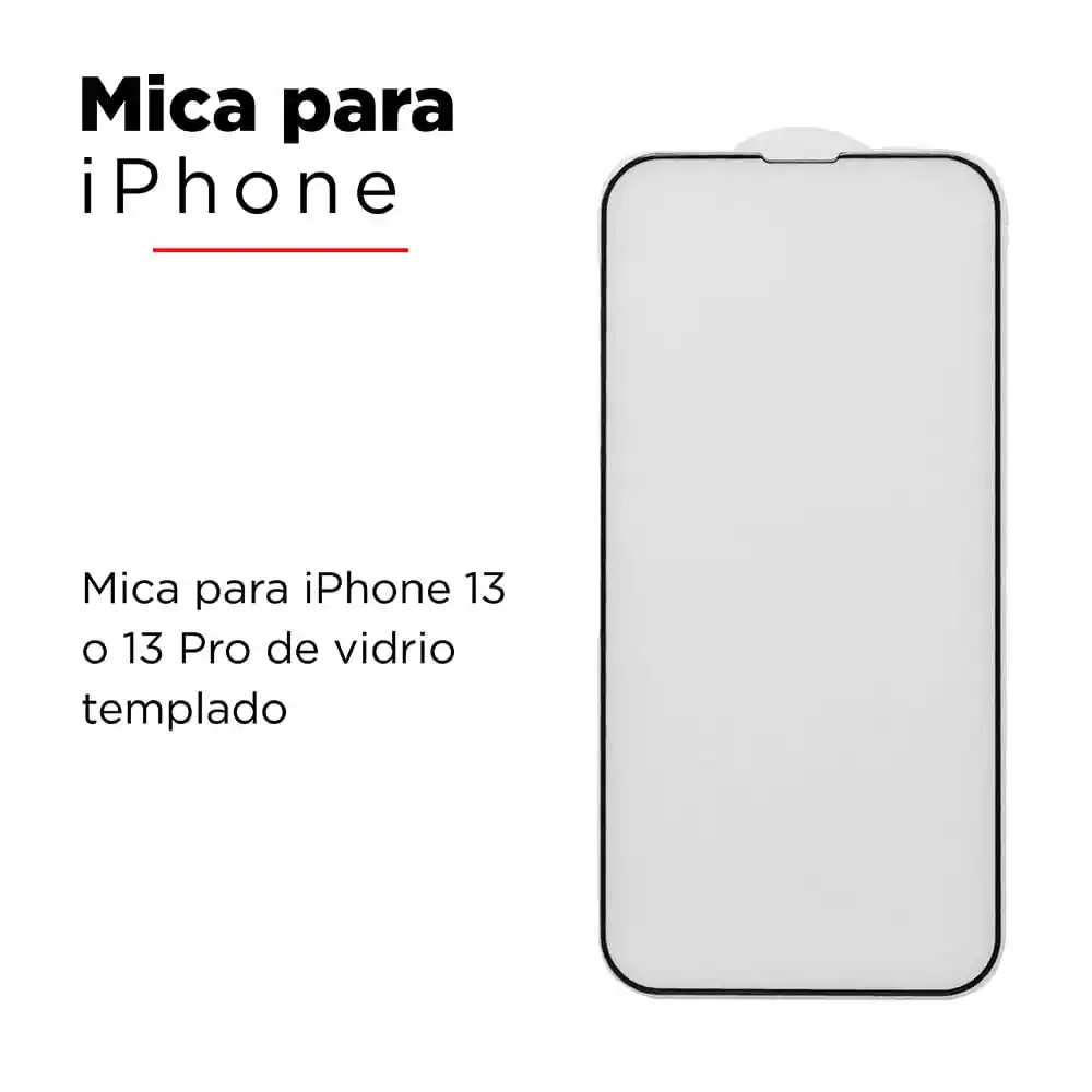 Vidrio Templado 2.5d Claro para IPhone 13/13 Pro Miniso