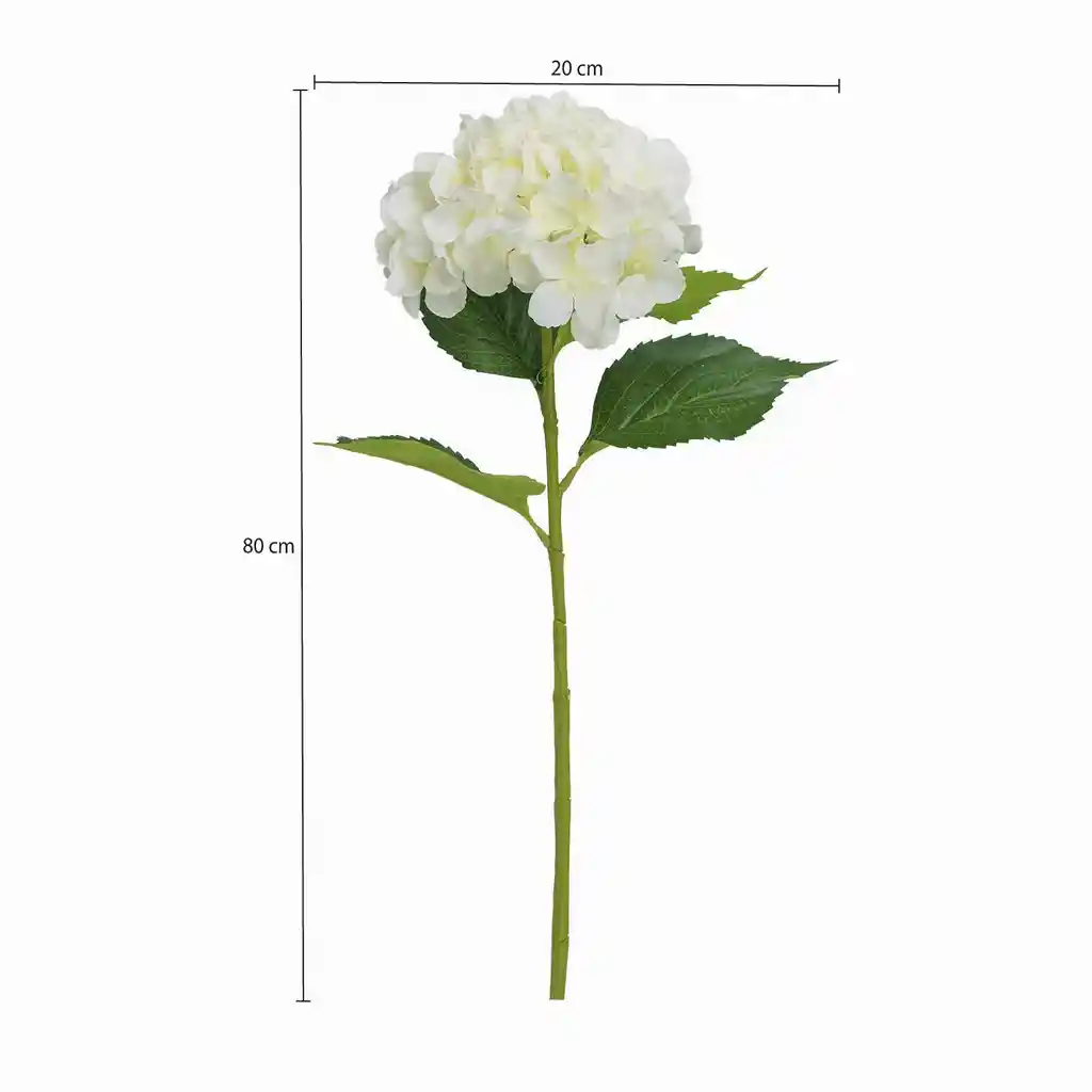 Ambiente Gourmet Flor Artificial Hortensia Blanca