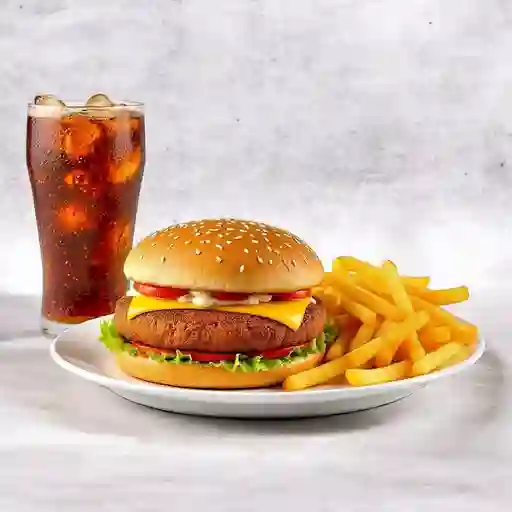 Combo de hamburguesa panada sencilla