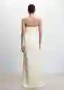 Vestido Chloe-A Off White Talla XL Mujer Mango