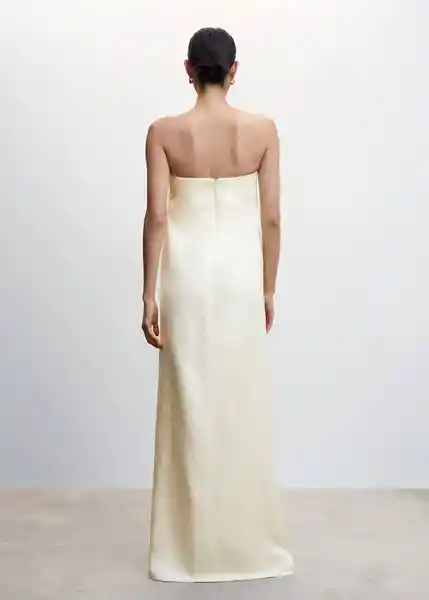 Vestido Chloe-A Off White Talla XL Mujer Mango