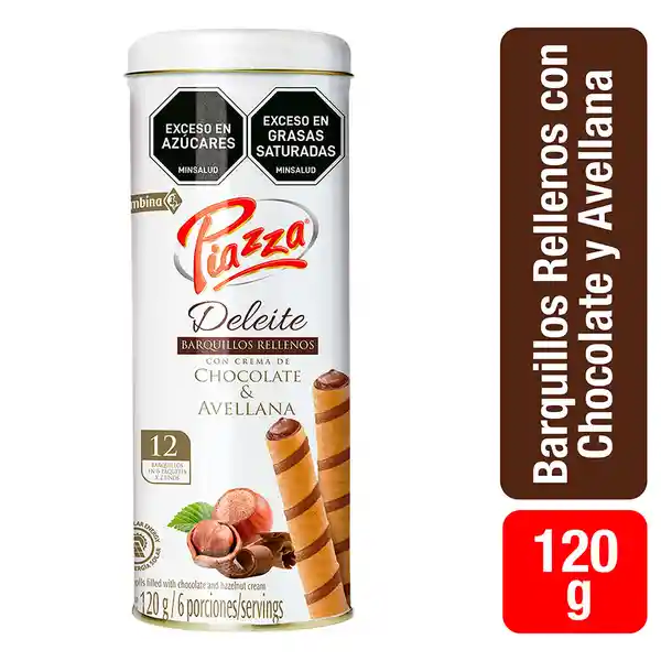 Piazza Barquillo Relleno con Chocolate y Avellana