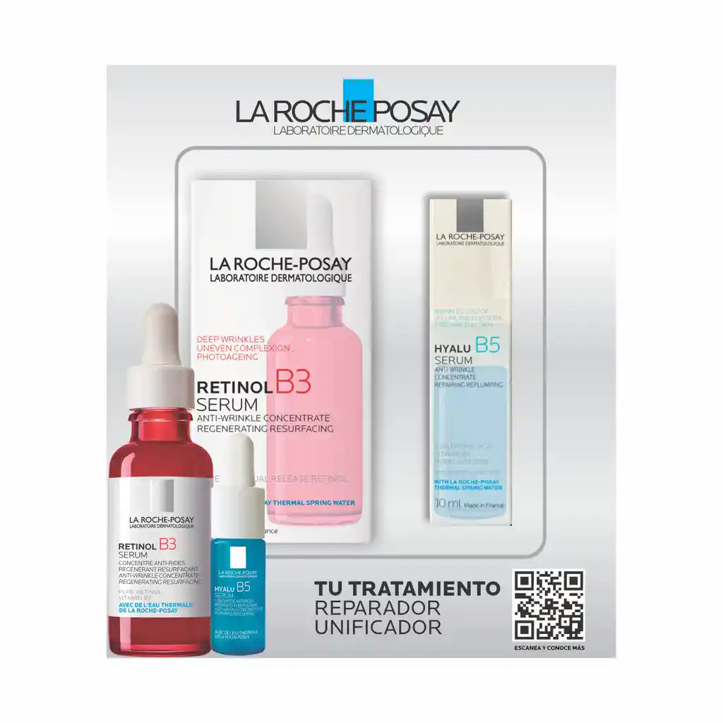  La Roche-Posay Kit Retinol Serum B3 + Mini Hyalu Serum B5 
