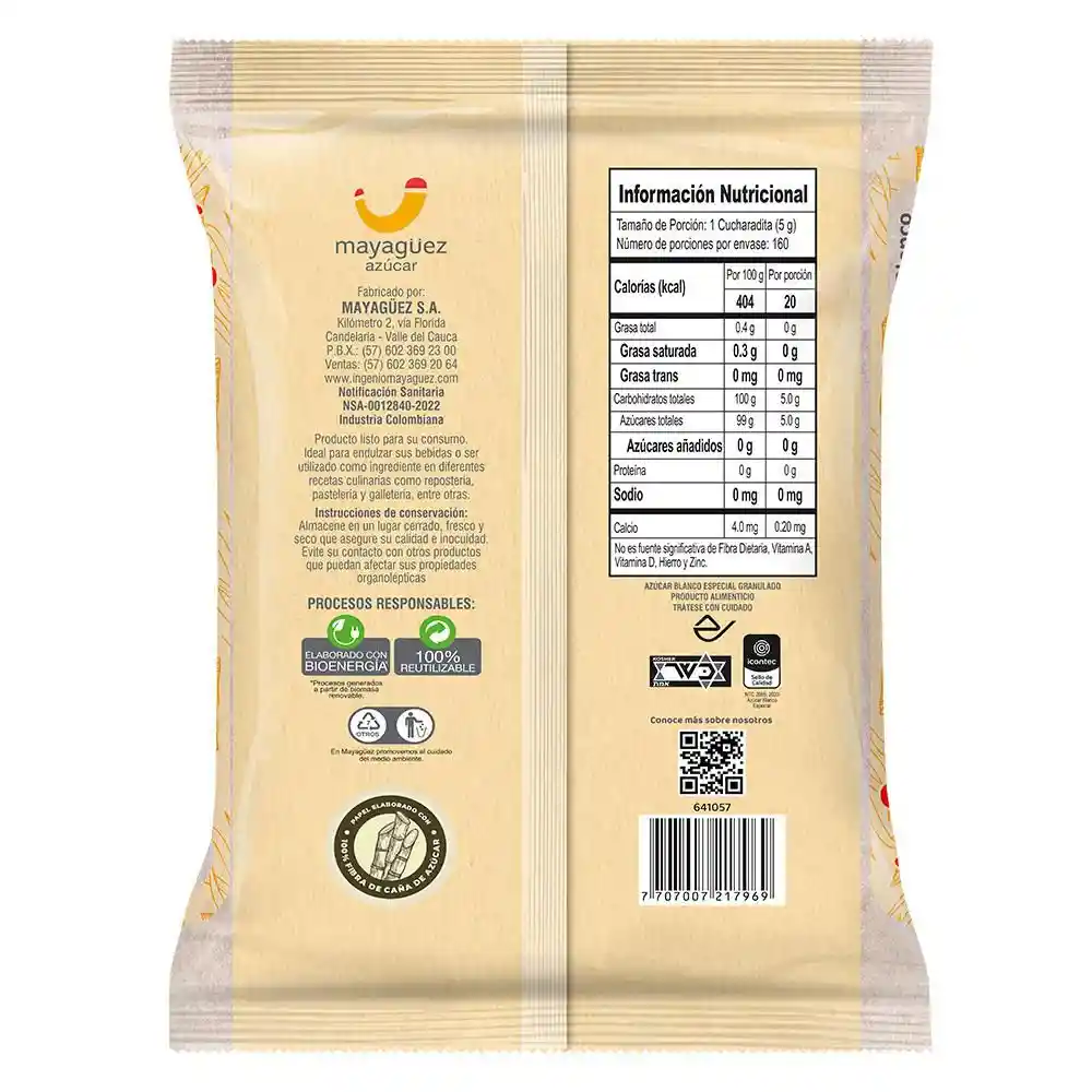 Azucar Mayaguez Blanco (800 Gr)
