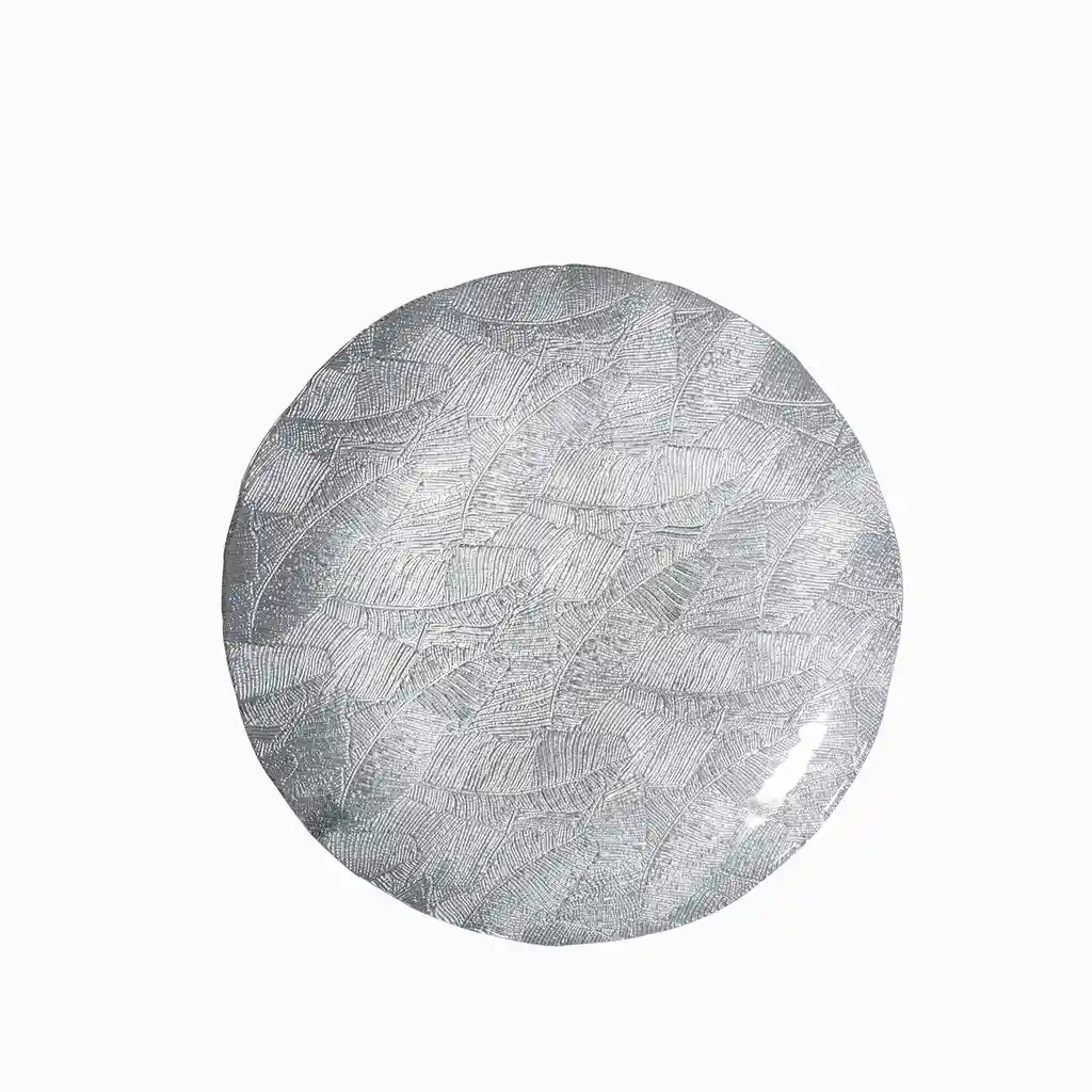 Ambiente Gourmet Plato Base Hojas Silver