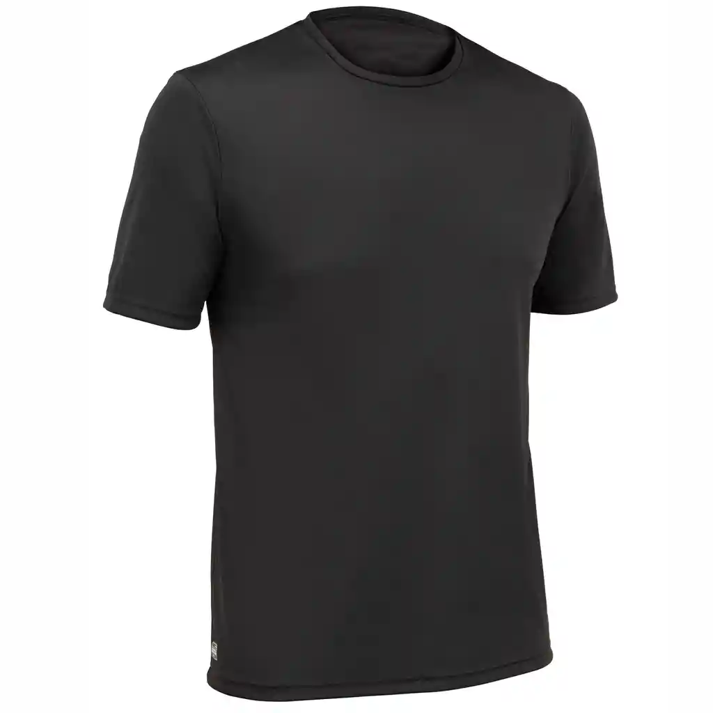 Camiseta de Protección Solar Manga Corta Para Hombre Olaian Negro