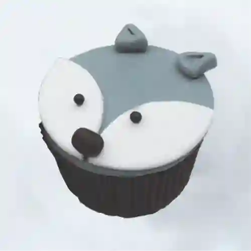 Cupcake Animalitos - Lobo